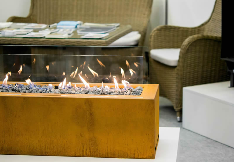 Chimeneas etanol de suelo portatiles
