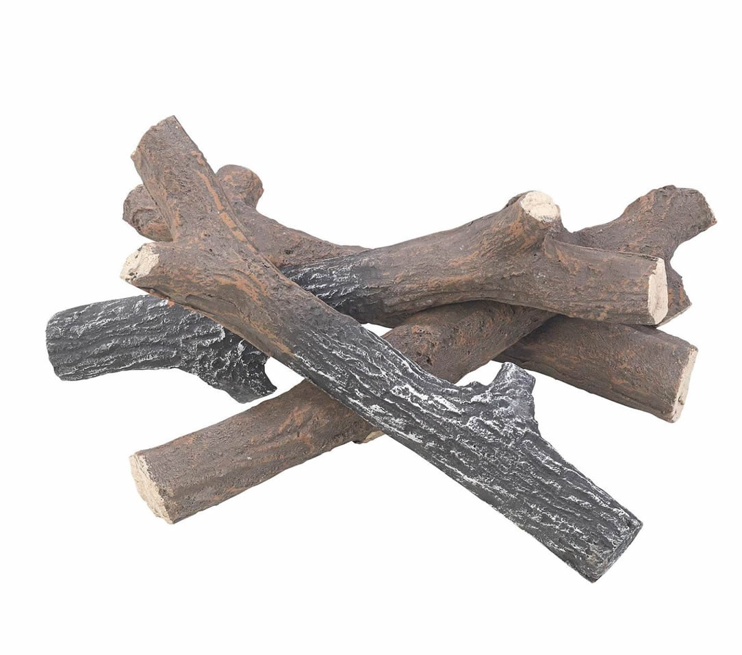  4 Ramas Decorativas DE CERAMICA para Estufas de bioetanol