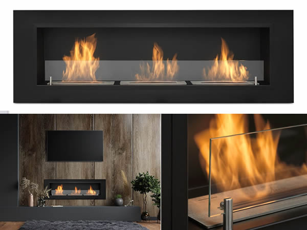 Chimnenea de pared con crsital de calidad y diseño