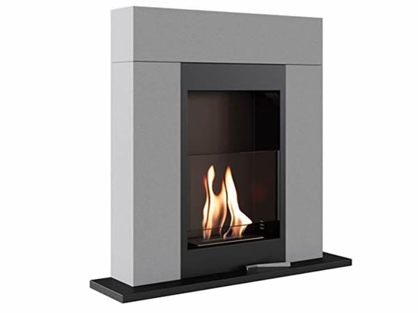 Chimenea moderna de bioetanol de suelo