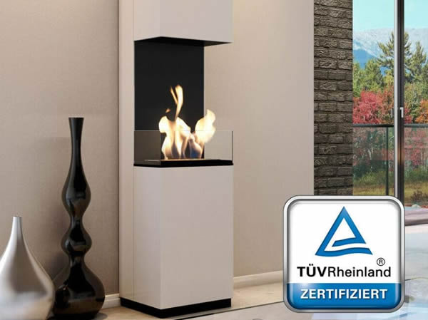 Chimenea de bioetanol de suelo moderna y elegante