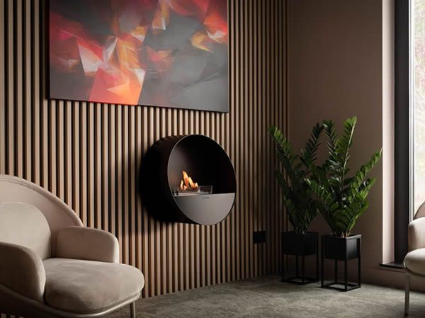 Chimenea bioetanol pared automatica